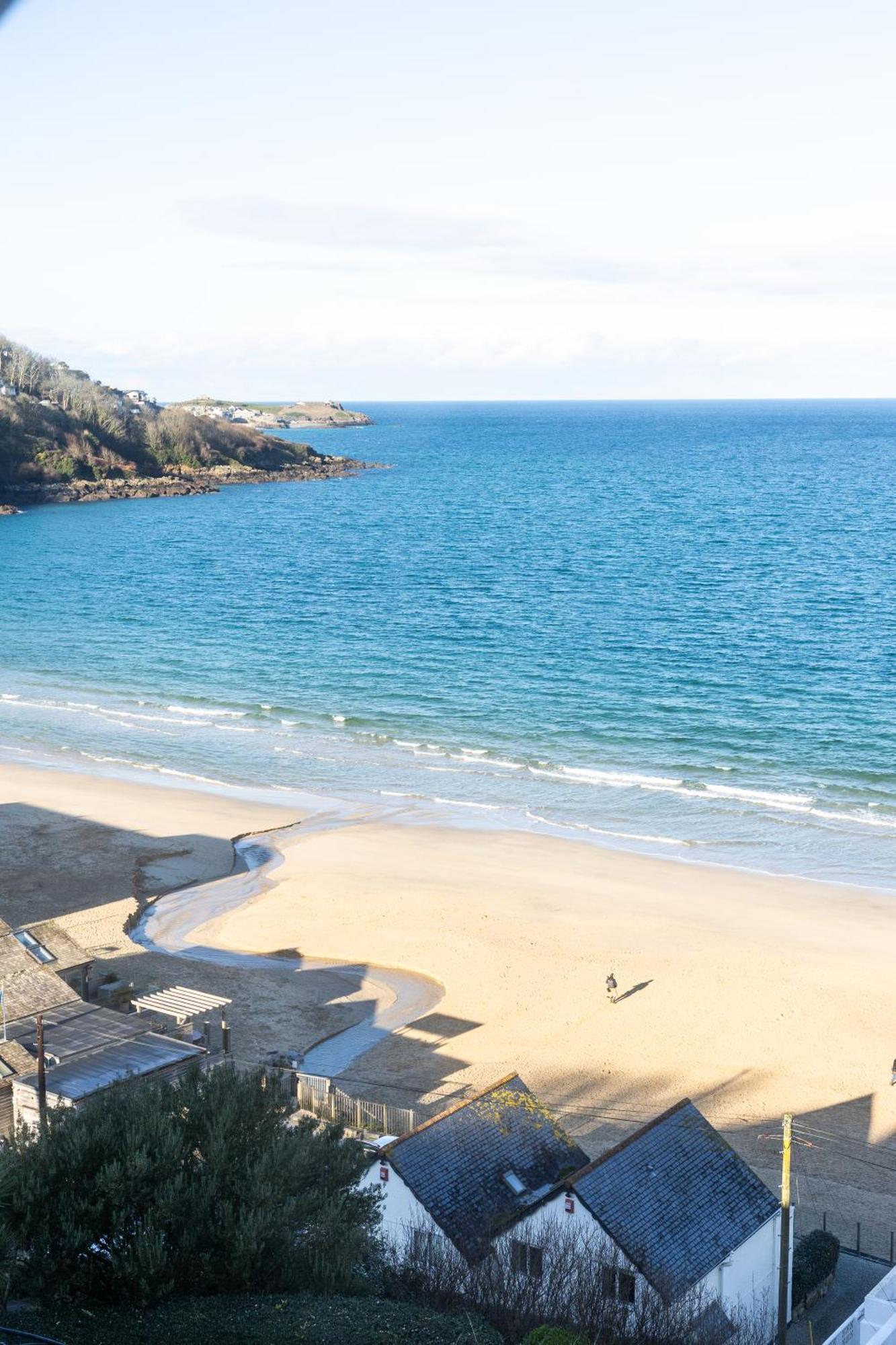 Carbis Bay - Luxury 3 Bed Penthouse Apartment With Sea Views Parking Sauna Balcony Exterior photo